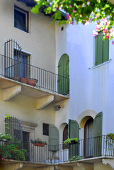 Verona, city on the Adige river in Veneto. Romeo and Juliet&rsquo;s story. Italy.