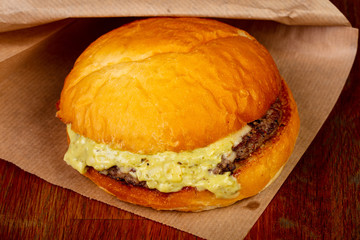 Homemade tasty burger