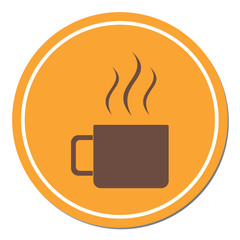 Camping cup vector icon