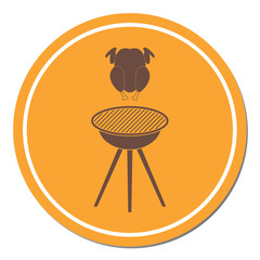 Grilled chicken icon