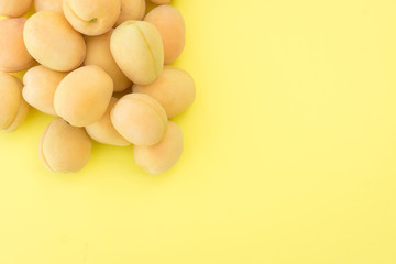 Ripe fresh apricots