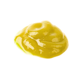 Puddle of food sauce isolated