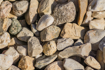 crushed stone background texture close up