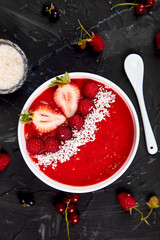 Smoothie bowls. Healthy breakfast bowl