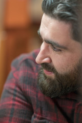 Obraz premium Middle Easterner guy, close-up portrait