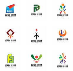 logo set design for company, brand, identity, and collection