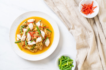 Fried crab with curry powder