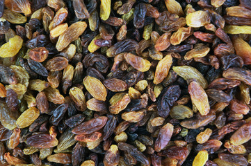 Sweet raisins, can be used as background
