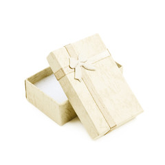 Gift box with a bow isolated