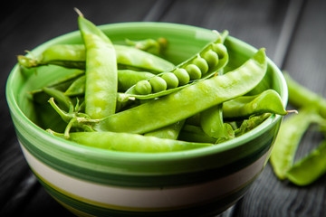 Fresh green peas