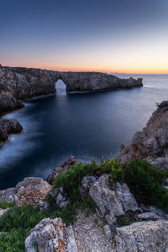 Natural arch on the coast