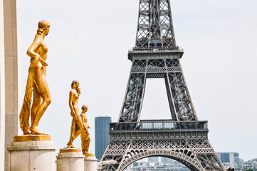 Fototapeta na wymiar Paris et sa tour Eiffel