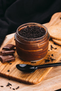 Mousse dessert in jar