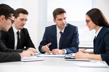 Business people working together in the office