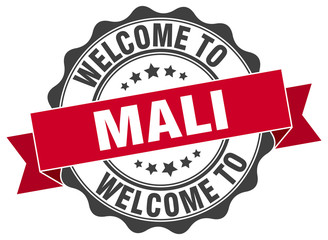 Obraz premium Mali round ribbon seal