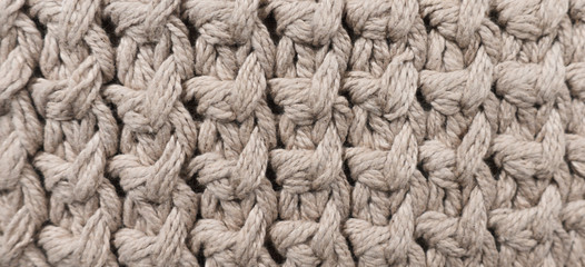 Knitted fabric textured background