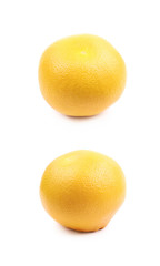 Juicy red grapefruit isolated