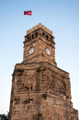 Clock Tower in Antalya, Turkey