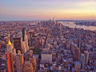 aerial lower Manhattan