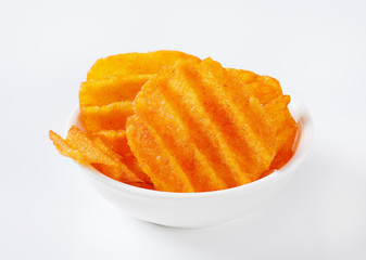 ridged potato chips