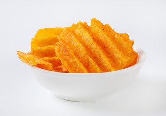 ridged potato chips