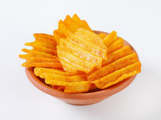 ridged potato chips