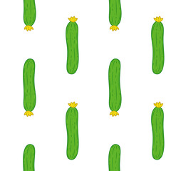 Cucumber seamless pattern