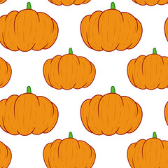 Pumpkin seamless pattern