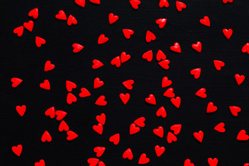Abstract background of hearts.