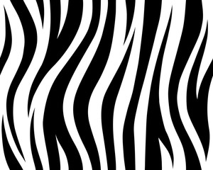 stripe animals jungle tiger zebra fur texture pattern seamless repeating white black - obrazy, fototapety, plakaty