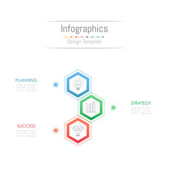 Infographic design elements for your business data with 3 options, parts, steps, timelines or processes. Vector Illustration.