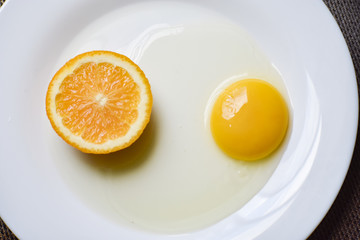 orange egg