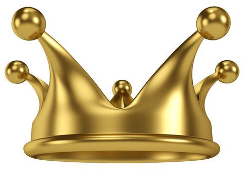 Cartoon gold crown