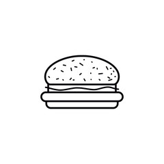 Hamburger vector icon