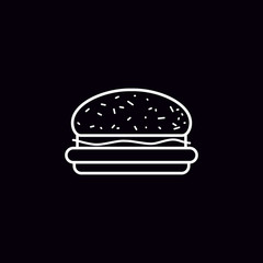 Hamburger vector icon