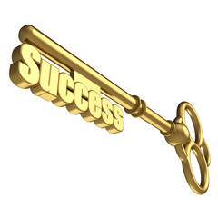 Gold key success concept