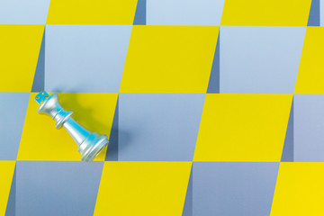 The chess game colour pop art  abstract image background.