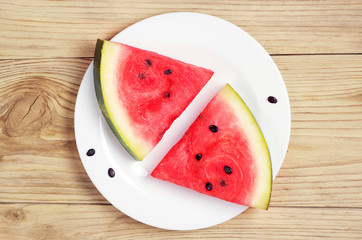Juicy watermelon slices