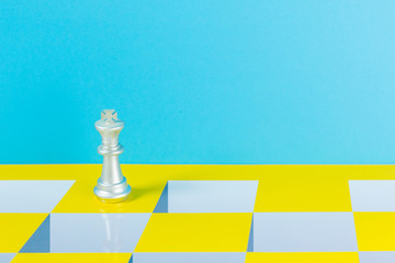 The chess game colour pop art  abstract image background.