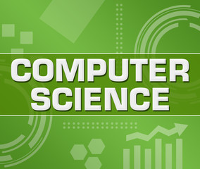 Computer Science Green Technology Background Square 