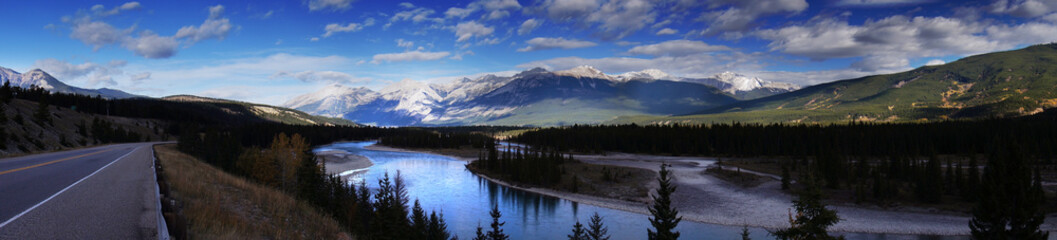 Naklejka na ściany i meble Beautiful Canadian Landscape, Alberta, Canada