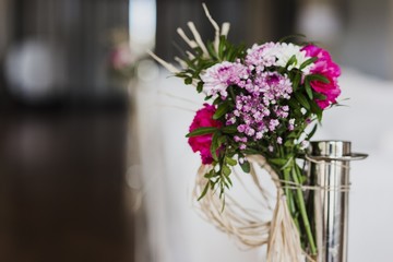 Colorful isolated bridal bouquet for a wedding