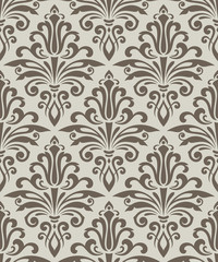 Beige seamless vintage wallpaper pattern