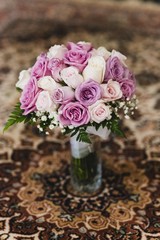 Colorful isolated bridal bouquet for a wedding