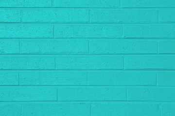 Turquoise Paint Brick Wall Texture