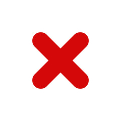 Close icon simple flat web navigation sign
