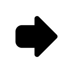 Arrow icon simple flat web navigation sign