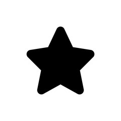 Star icon simple flat web navigation sign