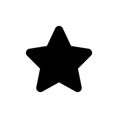 Star icon simple flat web navigation sign