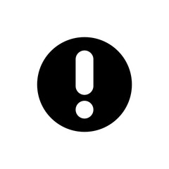 Info caution icon simple flat web navigation sign